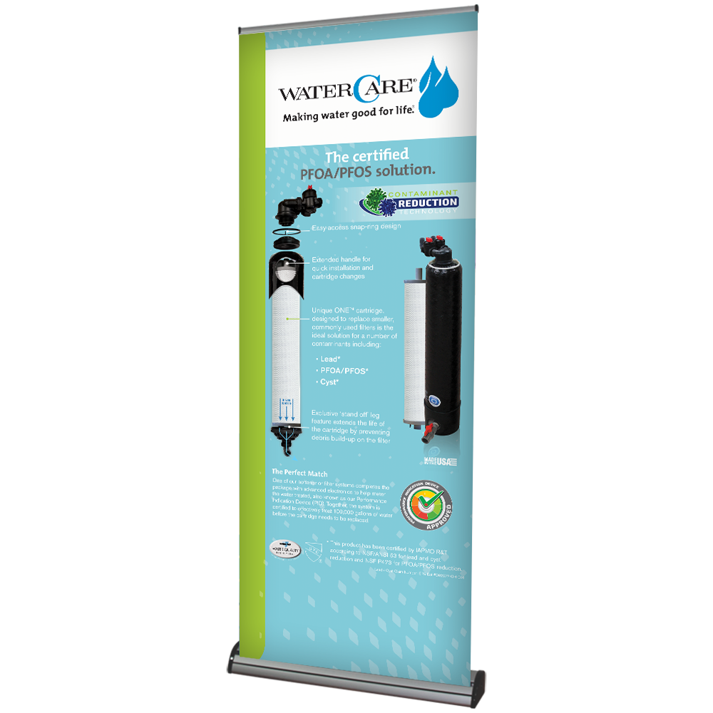 NEW! Retractable Banner Stand - Contaminant Reduction main image